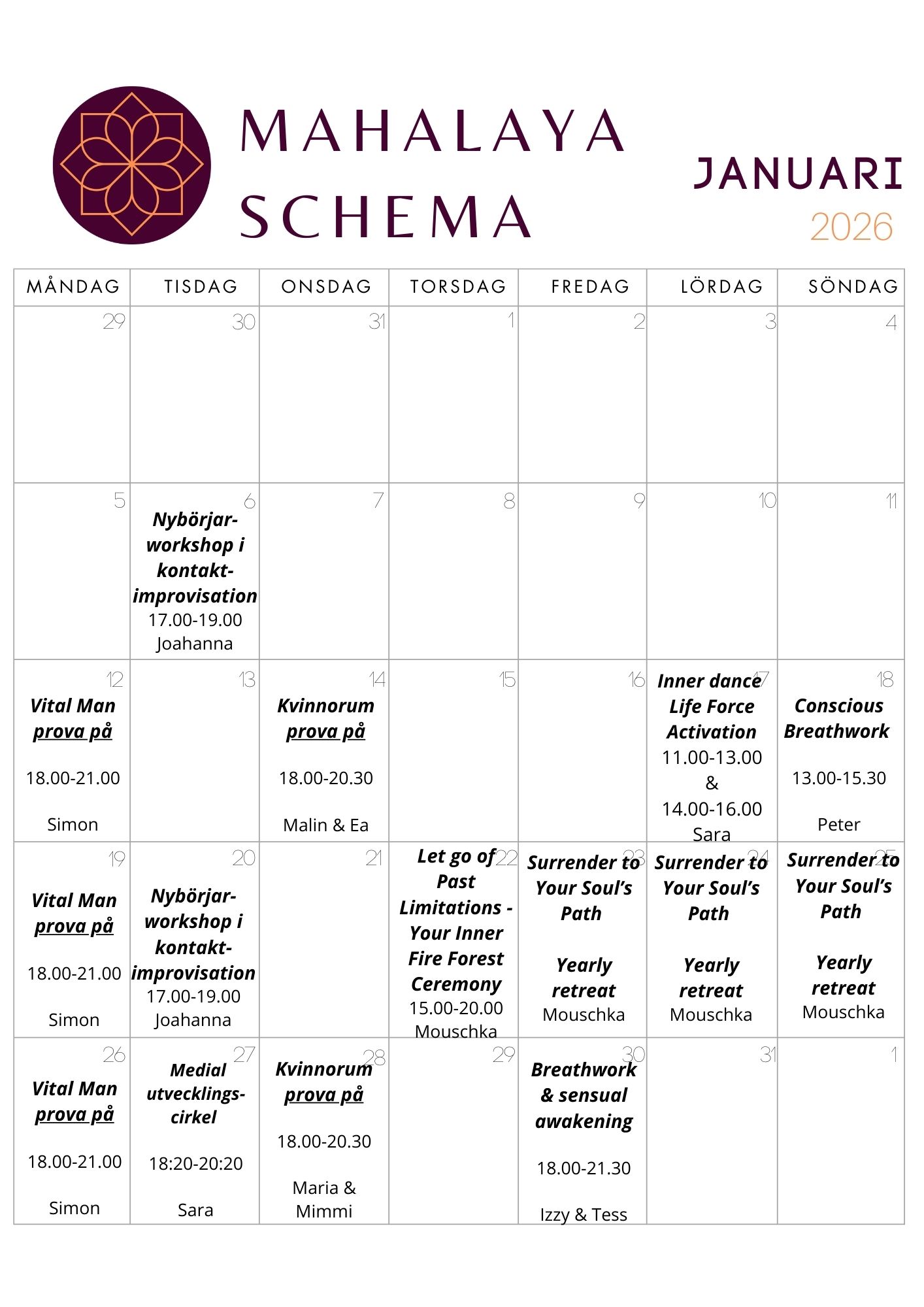 Mahalaya schema