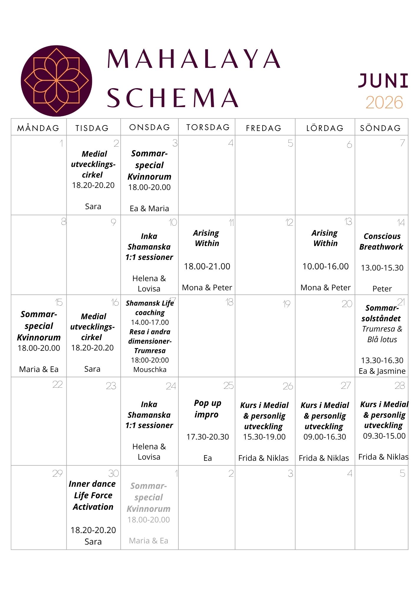 Mahalaya schema