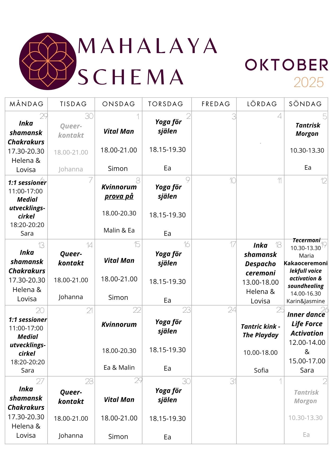 Mahalaya schema