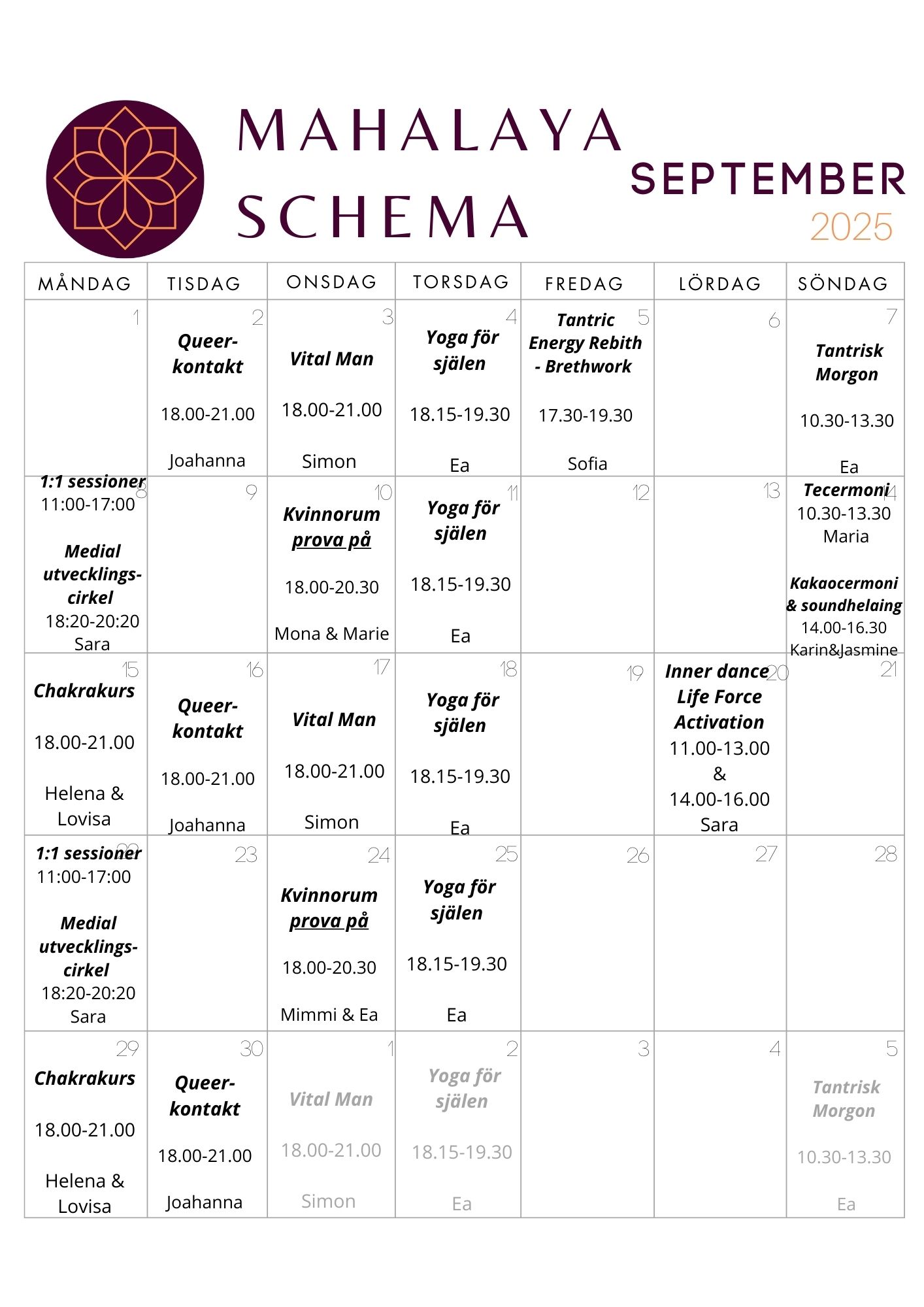 Mahalaya schema